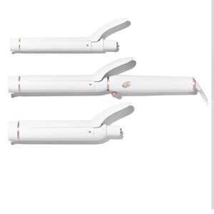 Curling Iron set retails $300 T3 CLASSIC TRIO
 Base/Interchangeable Barrels